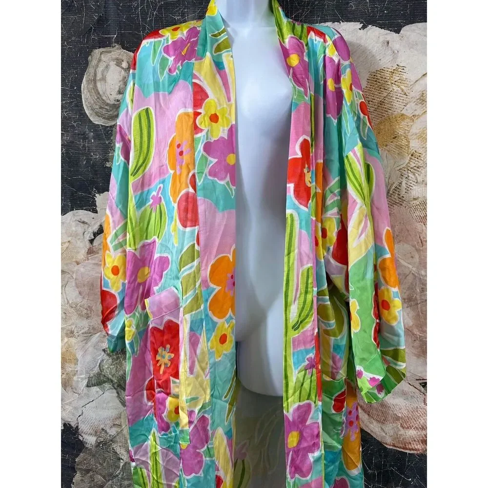 NWT Spell Margi Hour Maxi Robe Tutti Fruiti Size, M/L_6